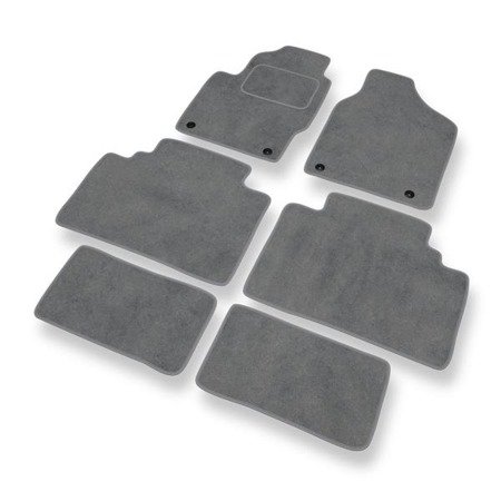 Tapis de sol velours pour Ford Galaxy I (1995-2000) - Premium tapis de voiture - gris - DGS Autodywan