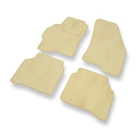 Tapis de sol velours pour Ford Mondeo II (1996-2000) - Premium tapis de voiture - beige - DGS Autodywan