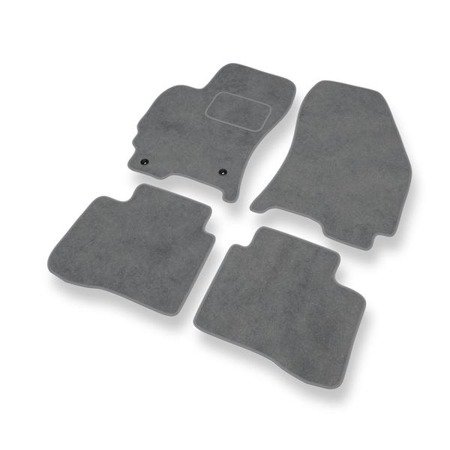 Tapis de sol velours pour Ford Mondeo III (2000-2007) - Premium tapis de voiture - gris - DGS Autodywan