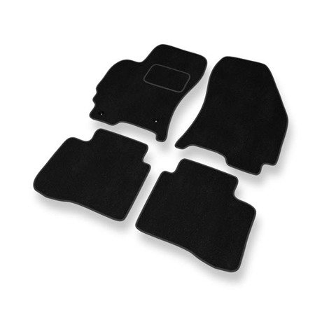 Tapis de sol velours pour Ford Mondeo III (2000-2007) - Premium tapis de voiture - noir - DGS Autodywan