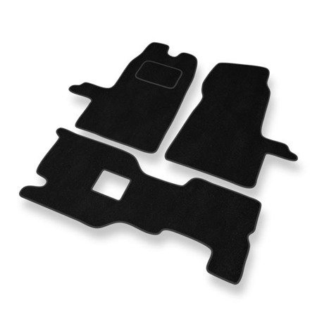 Tapis de sol velours pour Ford Transit VI (2000-2006) - Premium tapis de voiture - noir - DGS Autodywan