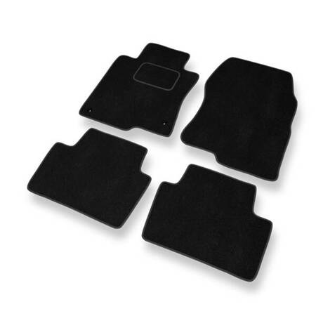 Tapis de sol velours pour Honda Accord VIII (2008-2016) - Premium tapis de voiture - noir - DGS Autodywan