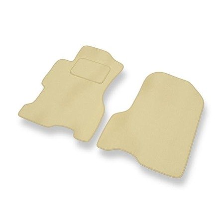 Tapis de sol velours pour Honda Civic VII (5 portes) (2001-2005) - Premium tapis de voiture - beige - DGS Autodywan