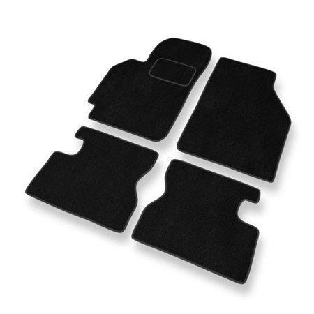 Tapis de sol velours pour Honda HR-V (3 portes) (1999-2006) - Premium tapis de voiture - noir - DGS Autodywan