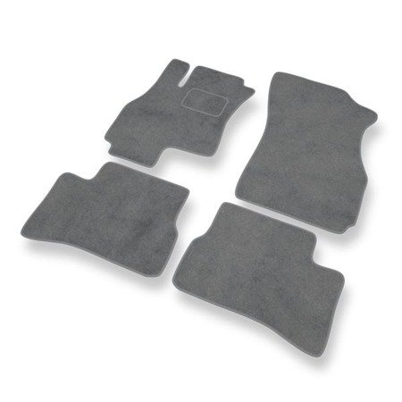 Tapis de sol velours pour Hyundai Accent II (2000-2005) - Premium tapis de voiture - gris - DGS Autodywan