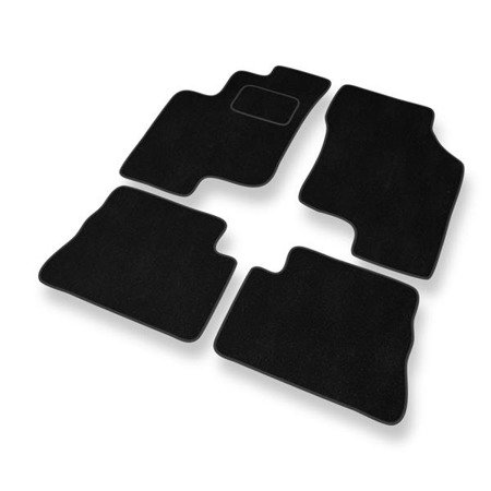 Tapis de sol velours pour Hyundai Getz (2002-2008) - Premium tapis de voiture - noir - DGS Autodywan