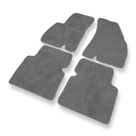 Tapis de sol velours pour Hyundai Santa Fe I (2000-2006) - Premium tapis de voiture - gris - DGS Autodywan