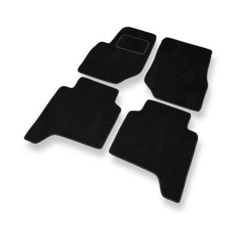 Tapis de sol velours pour Hyundai Terracan (2001-2006) - Premium tapis de voiture - noir - DGS Autodywan