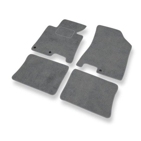 Tapis de sol velours pour Hyundai i40 (2011-2019) - Premium tapis de voiture - gris - DGS Autodywan