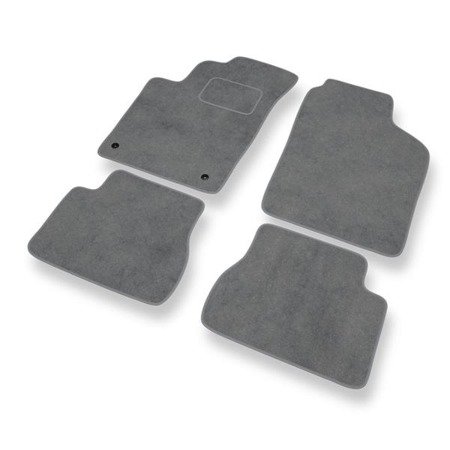 Tapis de sol velours pour Kia Picanto I (2004-2010) - Premium tapis de voiture - gris - DGS Autodywan