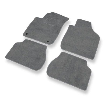 Tapis de sol velours pour Kia Rio I (2000-2005) - Premium tapis de voiture - gris - DGS Autodywan