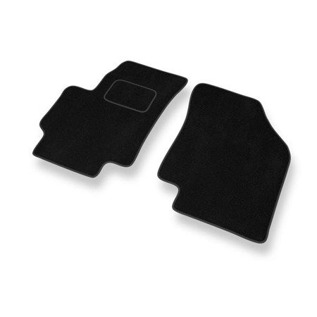 Tapis de sol velours pour Kia Rio II (2005-2011) - Premium tapis de voiture - noir - DGS Autodywan