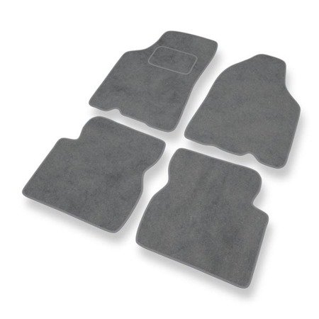 Tapis de sol velours pour Kia Shuma I (1997-2001) - Premium tapis de voiture - gris - DGS Autodywan