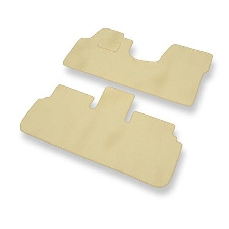 Tapis de sol velours pour Lancia Zeta (1995-2002) - Premium tapis de voiture - beige - DGS Autodywan