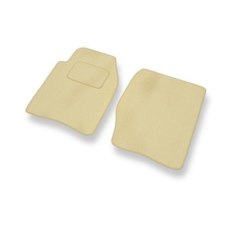 Tapis de sol velours pour Land Rover Discovery II (1998-2004) - Premium tapis de voiture - beige - DGS Autodywan