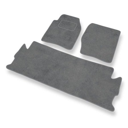 Tapis de sol velours pour Land Rover Discovery II (1998-2004) - Premium tapis de voiture - gris - DGS Autodywan