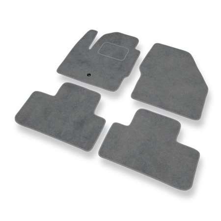 Tapis de sol velours pour Land Rover Freelander II (2006-2014) - Premium tapis de voiture - gris - DGS Autodywan