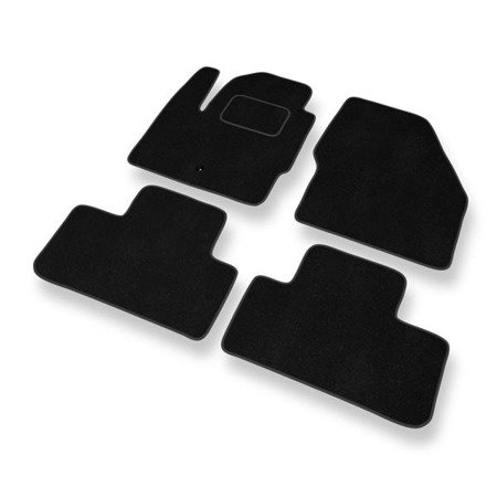 Tapis de sol velours pour Land Rover Freelander II (2006-2014) - Premium tapis de voiture - noir - DGS Autodywan