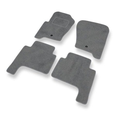 Tapis de sol velours pour Land Rover Range Rover Sport I (2004-2013) - Premium tapis de voiture - gris - DGS Autodywan