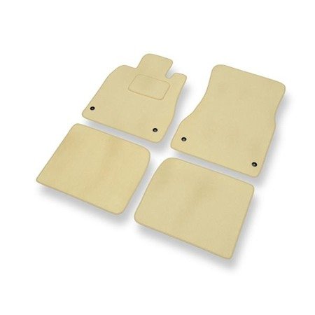 Tapis de sol velours pour Lexus LS III XF30 (2000-2006) - Premium tapis de voiture - beige - DGS Autodywan