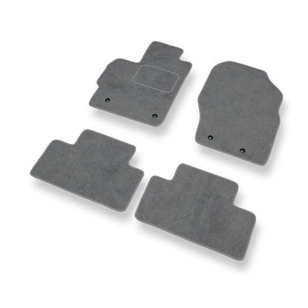 Tapis de sol velours pour Mazda CX-7 (2007-2012) - Premium tapis de voiture - gris - DGS Autodywan