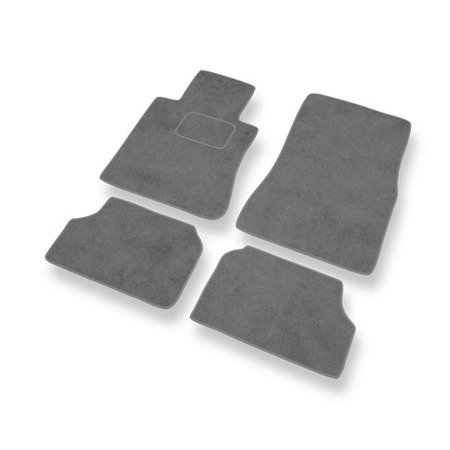 Tapis de sol velours pour Mercedes-Benz CL W140 (version courte) (1992-2000) - Premium tapis de voiture - gris - DGS Autodywan