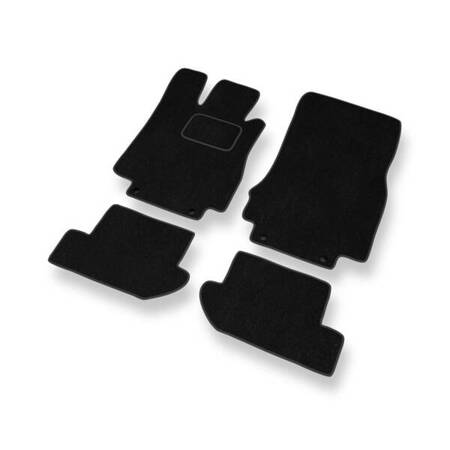 Tapis de sol velours pour Mercedes-Benz CL W215 (1999-2006) - Premium tapis de voiture - noir - DGS Autodywan