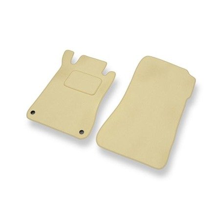 Tapis de sol velours pour Mercedes-Benz Classe C W203 (2000-2007) - Premium tapis de voiture - beige - DGS Autodywan