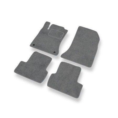 Tapis de sol velours pour Mercedes-Benz GLA (2013-2019) - Premium tapis de voiture - gris - DGS Autodywan