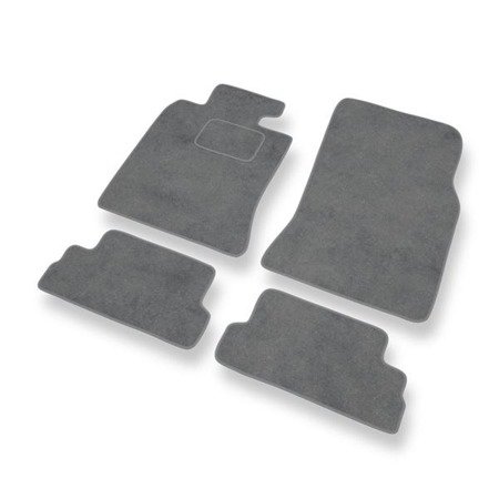 Tapis de sol velours pour Mini Cabrio II (2009-2015) - Premium tapis de voiture - gris - DGS Autodywan