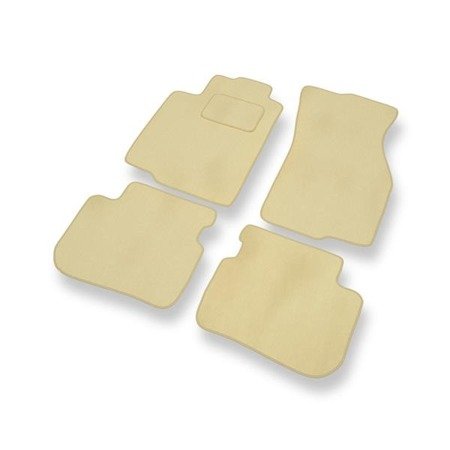 Tapis de sol velours pour Mitsubishi Colt V (1996-2004) - Premium tapis de voiture - beige - DGS Autodywan