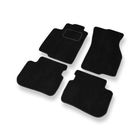 Tapis de sol velours pour Mitsubishi Colt V (1996-2004) - Premium tapis de voiture - noir - DGS Autodywan