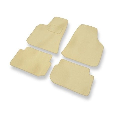 Tapis de sol velours pour Mitsubishi Eclipse III (1999-2005) - Premium tapis de voiture - beige - DGS Autodywan