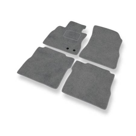 Tapis de sol velours pour Nissan Note E12 (2013-2016) - Premium tapis de voiture - gris - DGS Autodywan