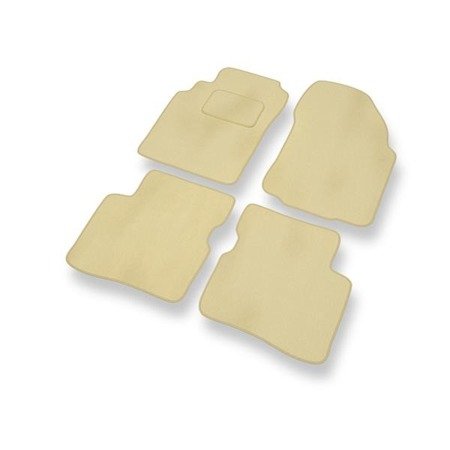 Tapis de sol velours pour Nissan Primera II P11 (1995-2002) - Premium tapis de voiture - beige - DGS Autodywan