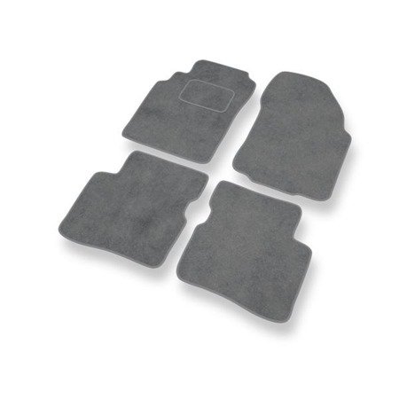 Tapis de sol velours pour Nissan Primera II P11 (1995-2002) - Premium tapis de voiture - gris - DGS Autodywan