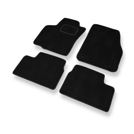 Tapis de sol velours pour Opel Astra H (2004-2012) - Premium tapis de voiture - noir - DGS Autodywan