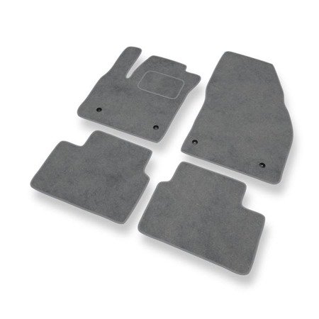 Tapis de sol velours pour Opel Meriva B (2010-2017) - Premium tapis de voiture - gris - DGS Autodywan