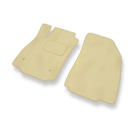 Tapis de sol velours pour Opel Mokka (2012-2019) - Premium tapis de voiture - beige - DGS Autodywan