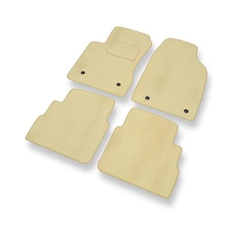 Tapis de sol velours pour Opel Signum (2003-2008) - Premium tapis de voiture - beige - DGS Autodywan