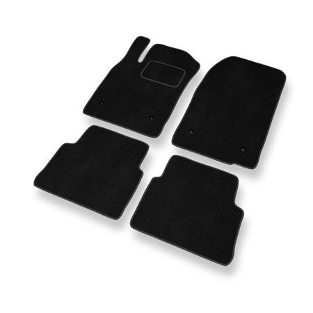 Tapis de sol velours pour Opel Vectra C (2002-2008) - Premium tapis de voiture - noir - DGS Autodywan