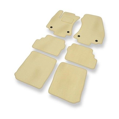 Tapis de sol velours pour Opel Zafira A (1999-2005) - Premium tapis de voiture - beige - DGS Autodywan