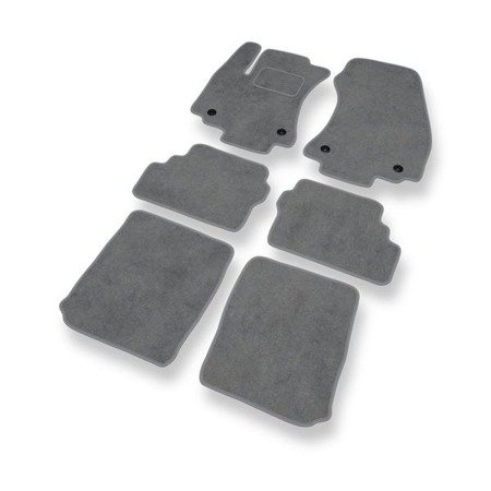 Tapis de sol velours pour Opel Zafira A (1999-2005) - Premium tapis de voiture - gris - DGS Autodywan