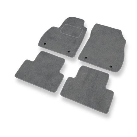 Tapis de sol velours pour Opel Zafira C (2011-2019) - Premium tapis de voiture - gris - DGS Autodywan