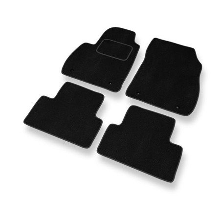 Tapis de sol velours pour Opel Zafira C (2011-2019) - Premium tapis de voiture - noir - DGS Autodywan