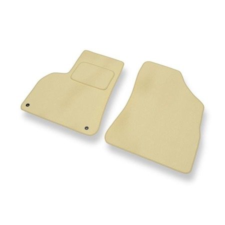 Tapis de sol velours pour Peugeot 3008 I (2009-2016) - Premium tapis de voiture - beige - DGS Autodywan