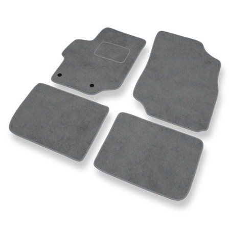 Tapis de sol velours pour Peugeot 301 (2012-2019) - Premium tapis de voiture - gris - DGS Autodywan