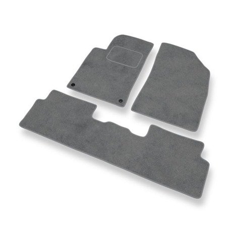 Tapis de sol velours pour Peugeot 508 (2011-2017) - Premium tapis de voiture - gris - DGS Autodywan