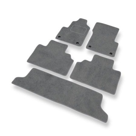 Tapis de sol velours pour Renault Grand Espace III (1997-2003) - Premium tapis de voiture - gris - DGS Autodywan