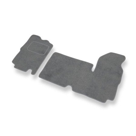 Tapis de sol velours pour Renault Master II (3 places) (1997-2010) - Premium tapis de voiture - gris - DGS Autodywan